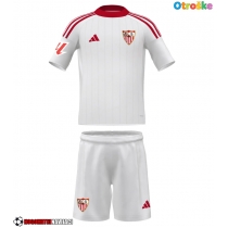 Otroške Nogometnih dresov Sevilla Domači 2025-26 Kratki rokavi (+ hlače)